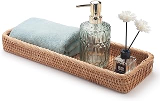 Rattan bathroom tray