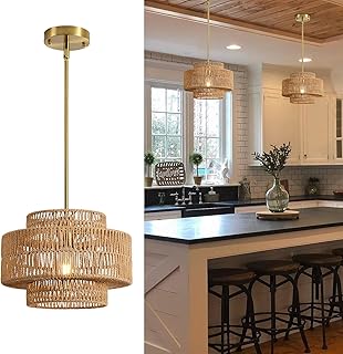 Rattan pendant light