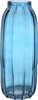 Blue glass vase