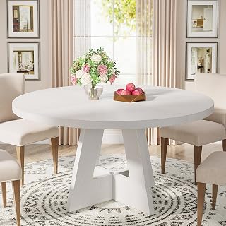 Classic white breakfast table
