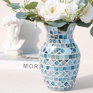 Glass vase centerpiece