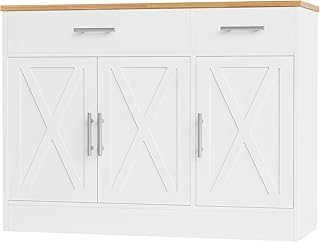 Classic white coffee cabinet