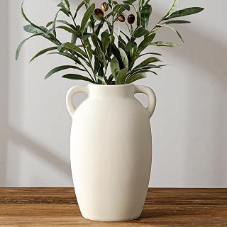 White ceramic vase