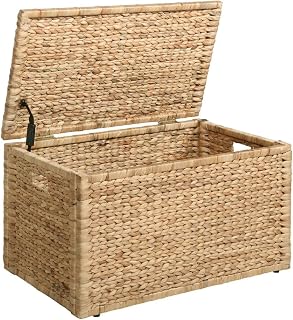 Wicker storage trunk