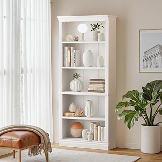 White bookcase