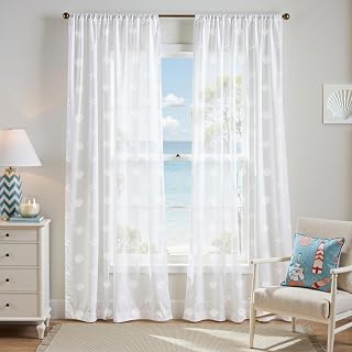 Light-filtering linen curtains