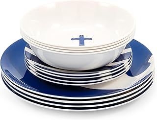 Blue outdoor dinnerware