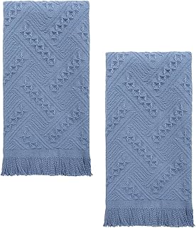 Blue hand towels