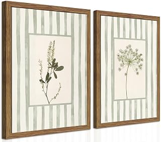 Botanical bathroom wall art