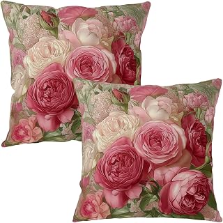 Floral pillow covers