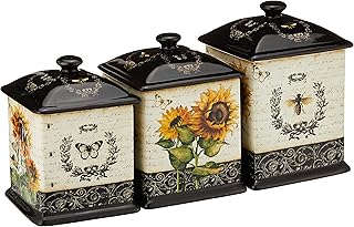 Vintage floral canisters