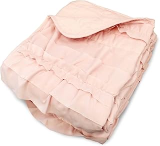 Ruffled throw blanket