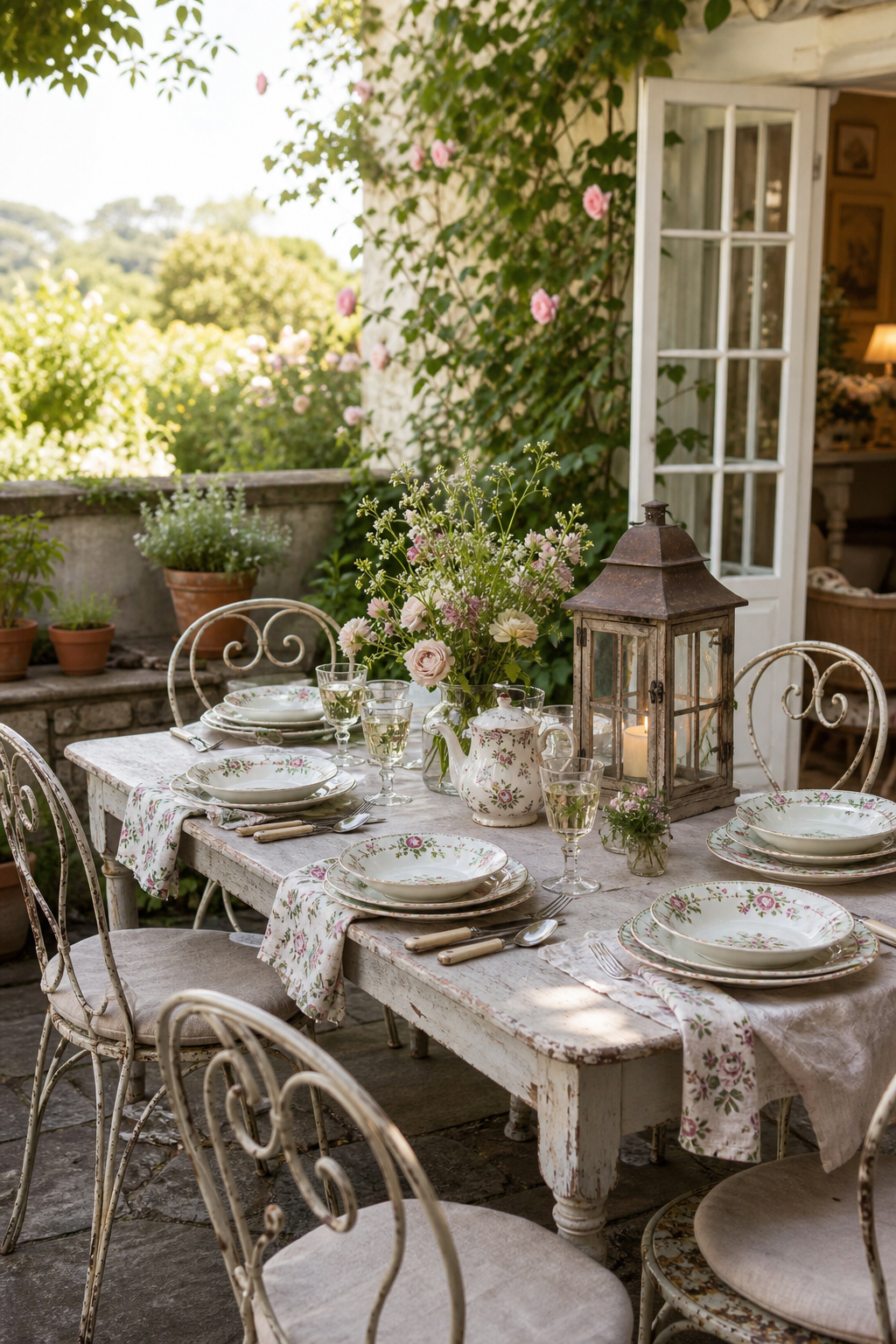 Cottagecore Outdoor Dining Amazon Finds finished room setup