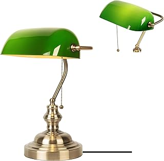 Banker or brass reading lamp