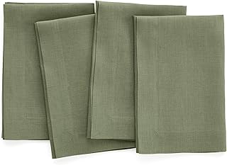 Deep green napkins