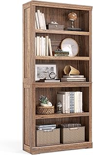 Dark wood bookcase