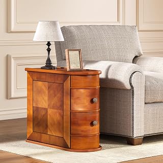 Dark wood side table