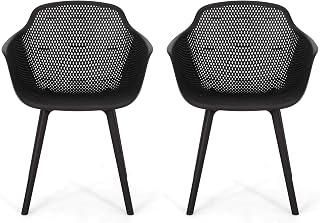 Black outdoor dining chairs
