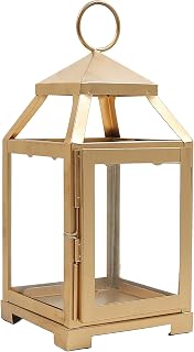 Brass lantern centerpiece