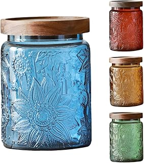 Amber glass canisters