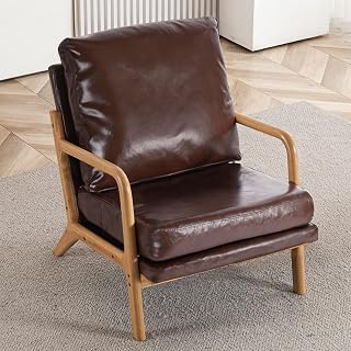 Leather accent chair