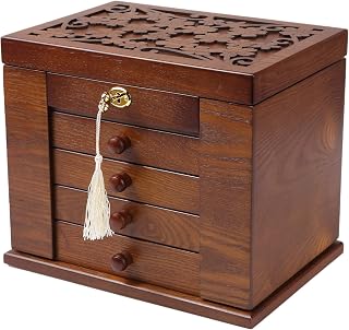 Dark wood jewellery box
