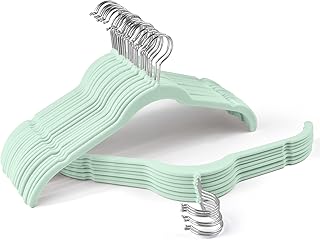 Green velvet hangers