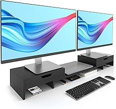 Black monitor stand
