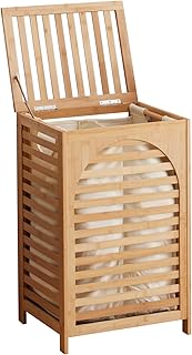 Bamboo laundry hamper