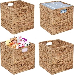 Bamboo shelf baskets