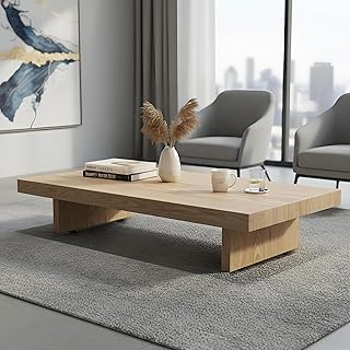 Low wood coffee table