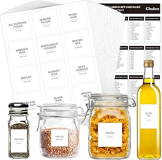 Minimal pantry labels