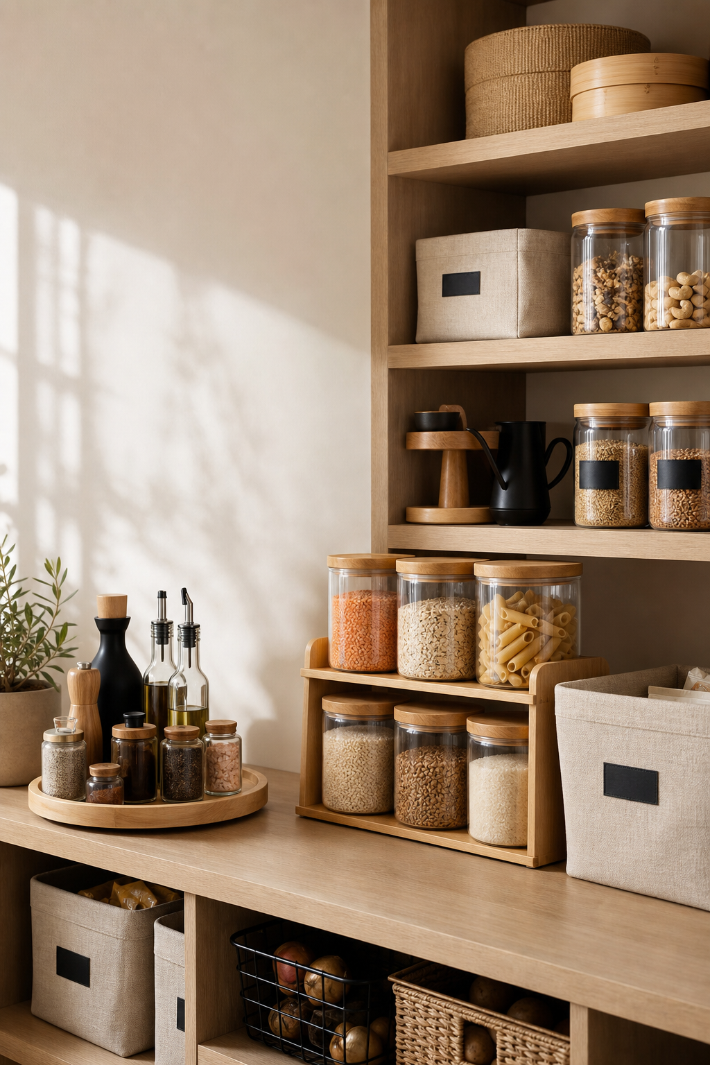 Japandi Pantry Amazon Finds finished room setup