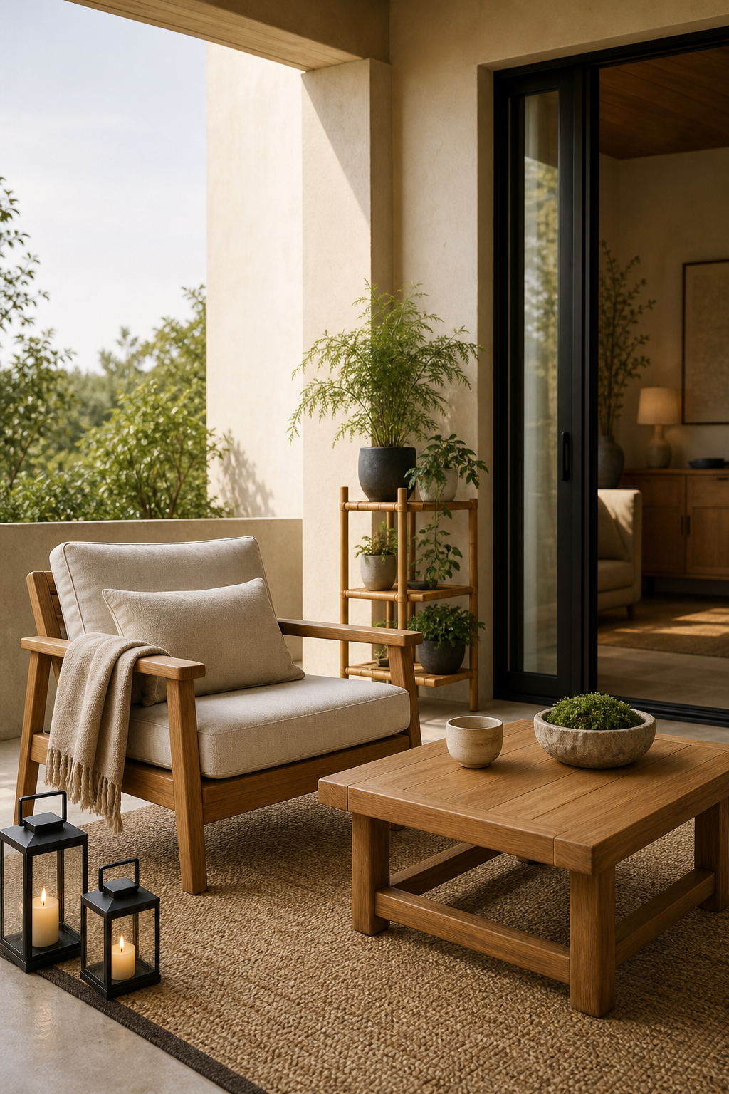 Japandi Patio Amazon Finds finished room setup