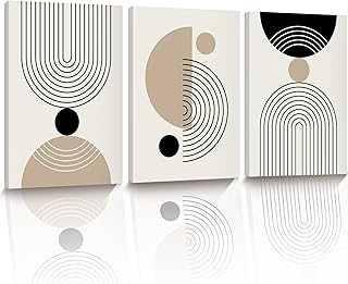 Abstract bathroom wall art