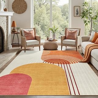 Geometric bedroom rug