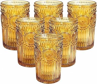 Amber breakfast glasses