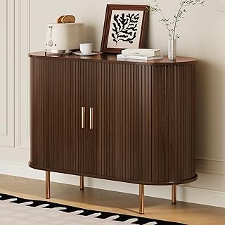 Walnut coffee bar cabinet