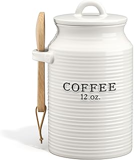 Ceramic coffee canister