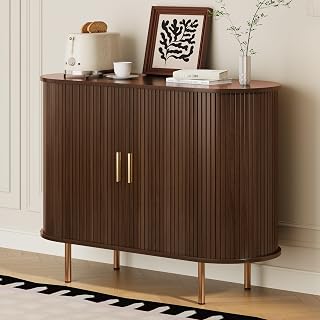 Walnut console table
