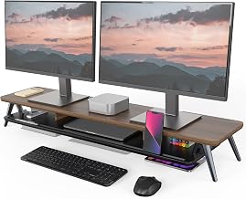 Walnut monitor stand