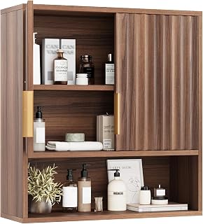 Walnut wall shelf
