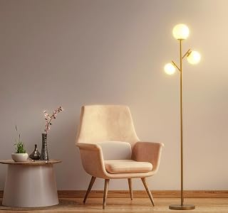 Globe floor lamp