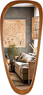 Walnut full length mirror