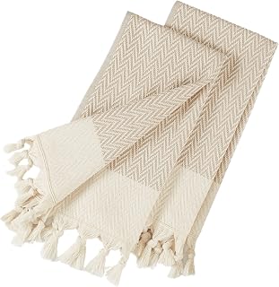 Striped bath towels