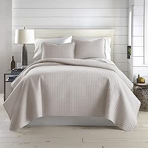 Southshore natural beige quilt bedding set
