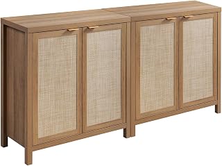 Wood coffee bar cabinet