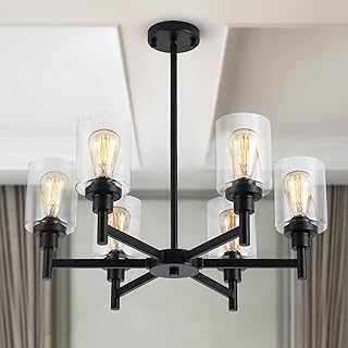 Black metal chandelier