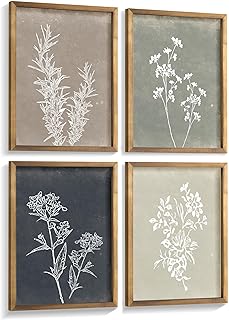 Framed neutral wall art