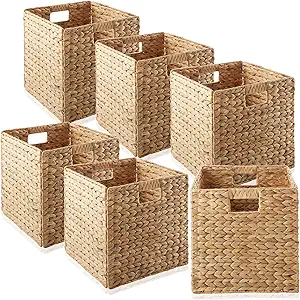 Casafield woven water hyacinth baskets